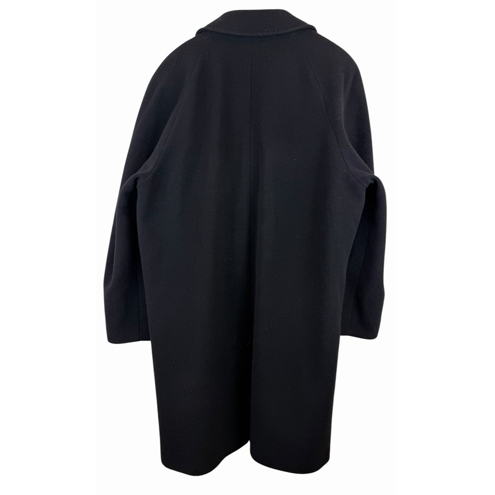 Battaglia Lanificio Wool & Cashmere Men's Long Coat Black Made in Italy Size 44S - Picture 8 of 12